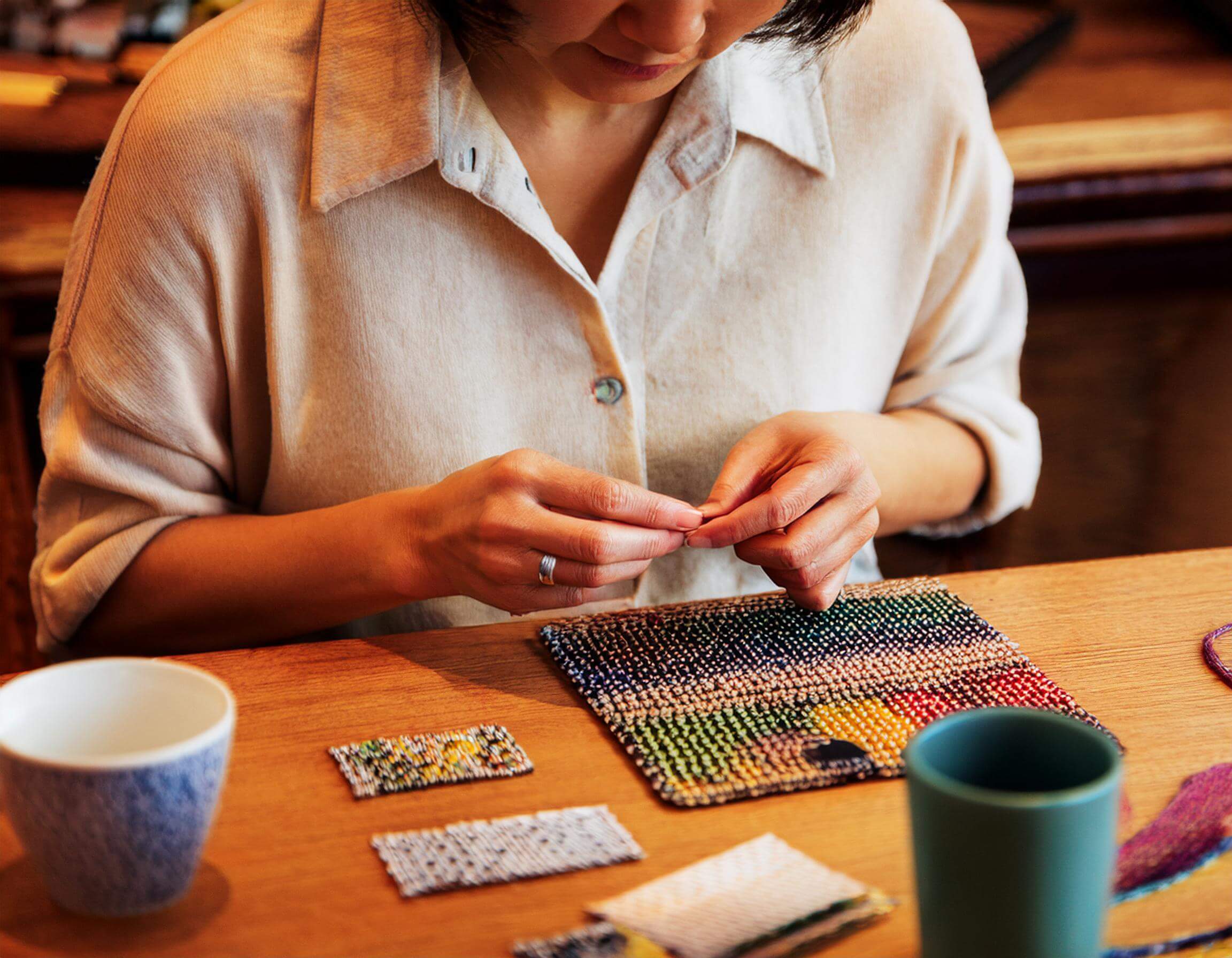 ハンドメイド体験：おしゃれなコースターを作ろう！